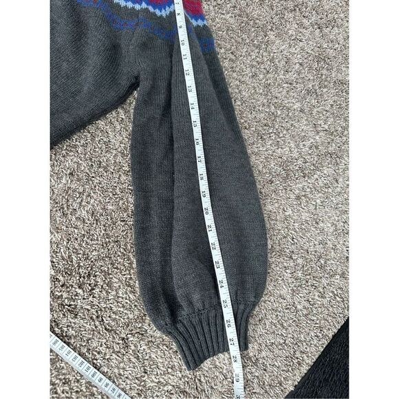 Lane Bryant Turtleneck Fair Isle Sweater Dress Gray Pink Aztec Plus Size 26/28 - Picture 10 of 12